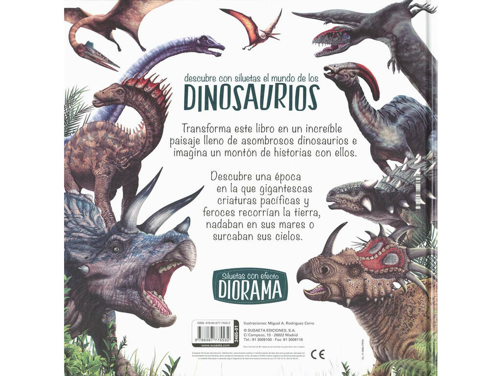 Descubre com Silhuetas Dinossauros Susaeta S3465001
