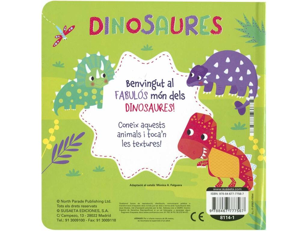 Llibres Amb Silicona Dinosaures Susaeta S8114001