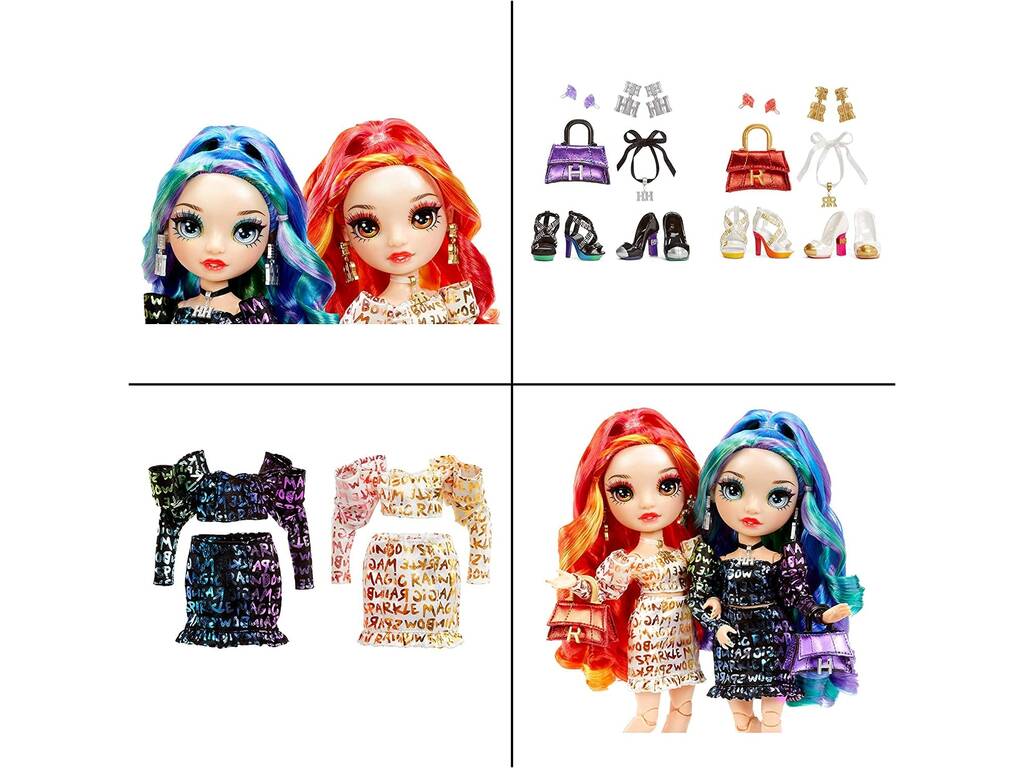 Rainbow High Edizione Speciale Bambole Laurel e Holly De'Vious MGA 577553
