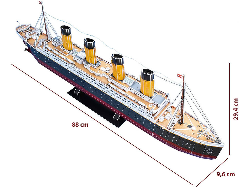 Puzzle 3D Titanic mit Led World Brands L521H