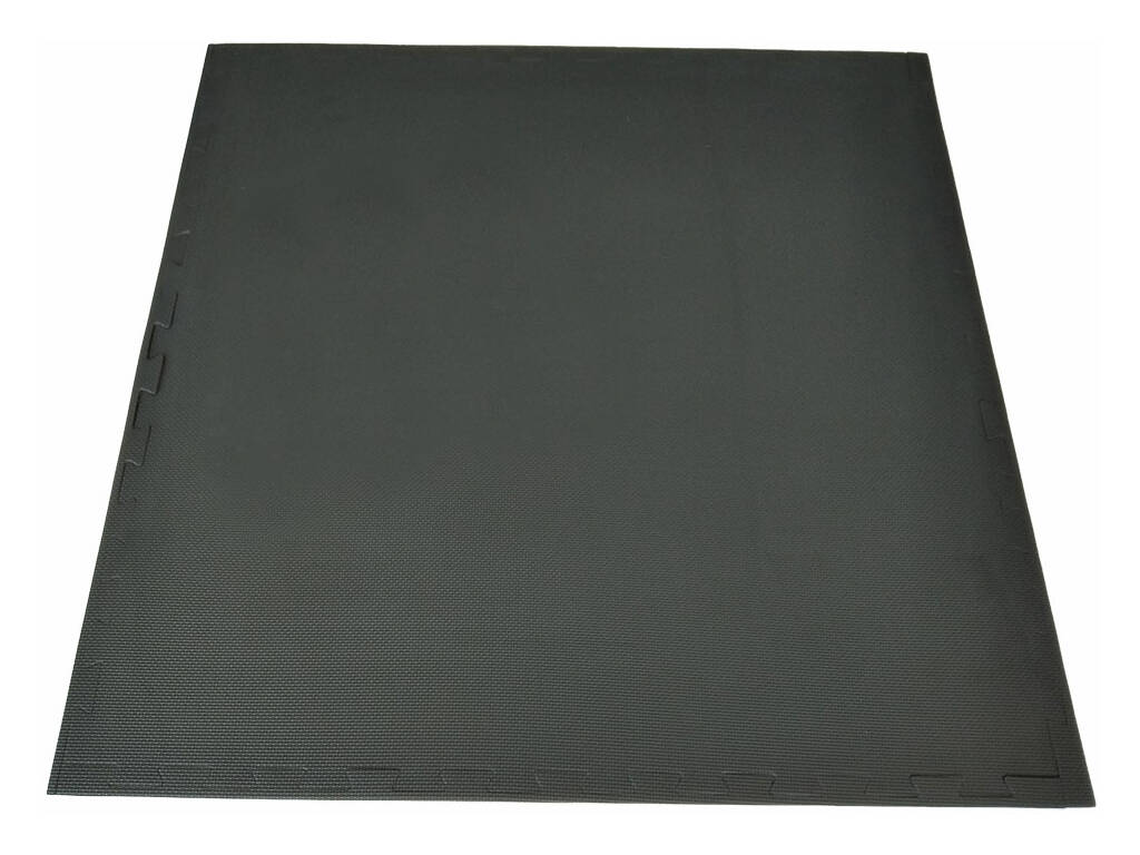 Taekwondo-Bodenplatte 102x102x2.5 cm Grau und Schwarz Härte 40°