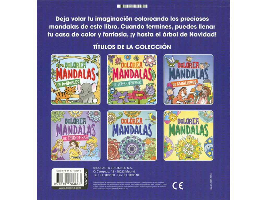Colorea Mandalas Susaeta S6075005