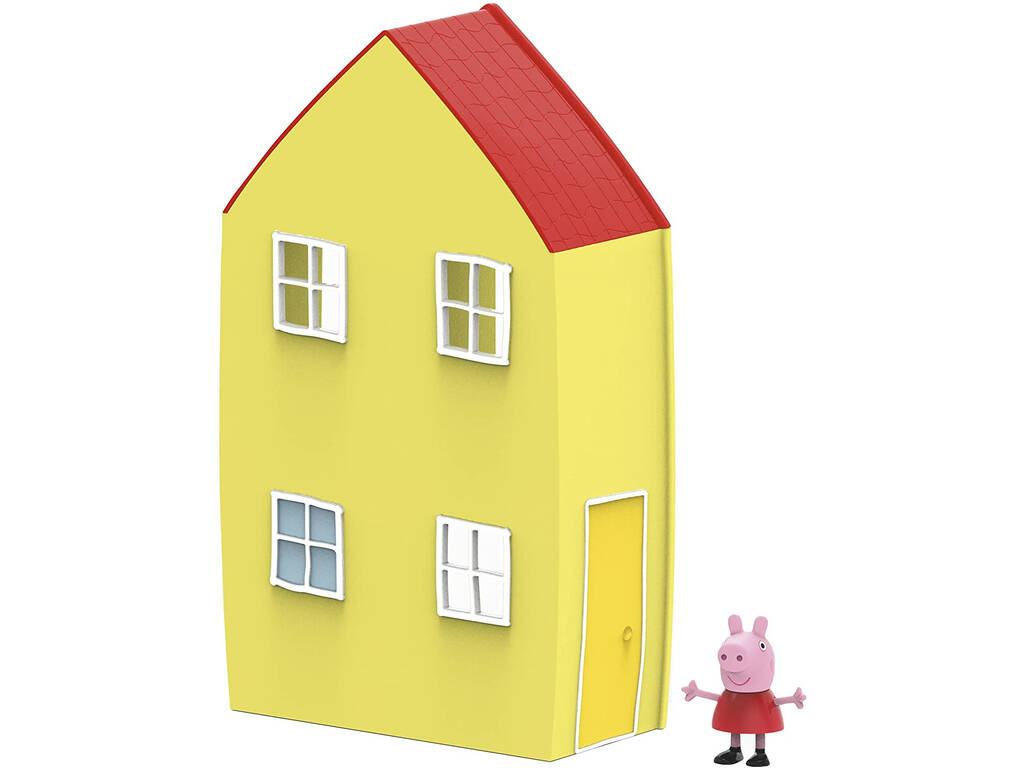 Peppa Pig A Casa de Madeira com Figura e Mobiliário Bandai CO07213 -  Juguetilandia