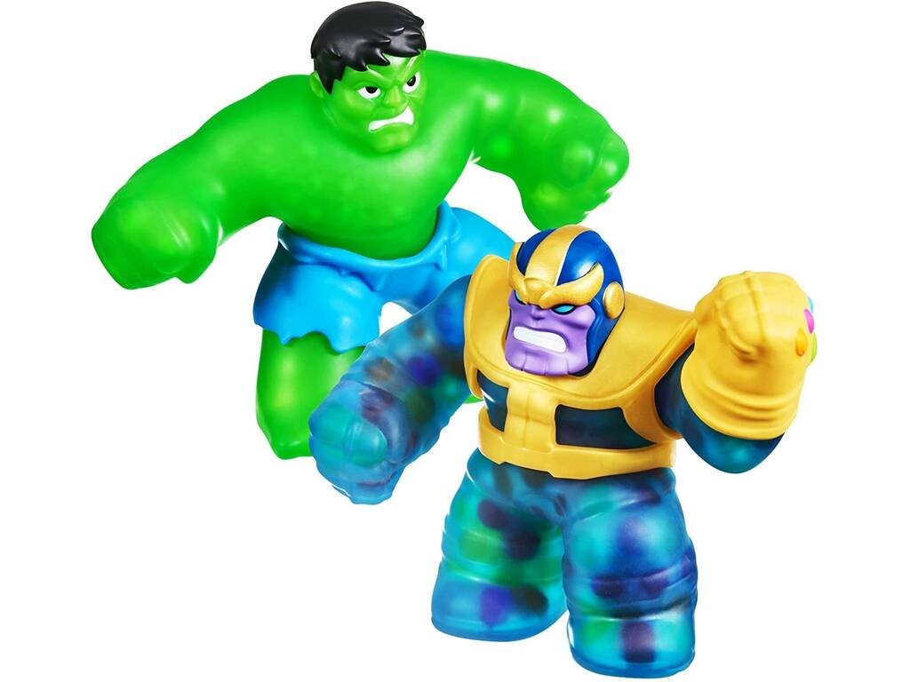 Goo Jit Zu Pack 2 Figuras Marvel Hulk Vs. Thanos Bandai CO41298