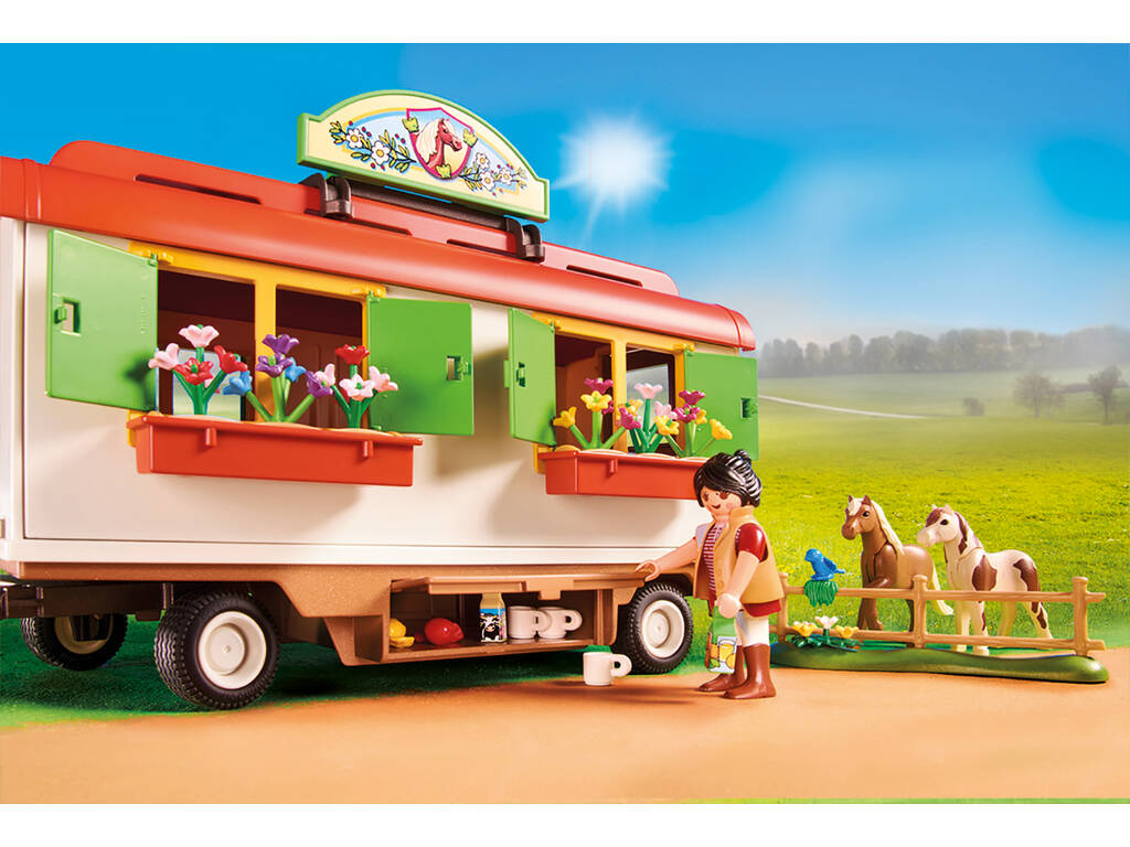 Playmobil Caravana Campamento de Póneis 70510