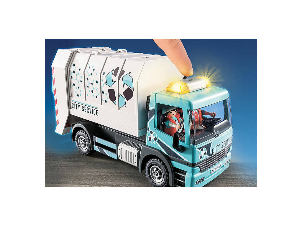 Playmobil Camion dei rifiuti con luci 70885