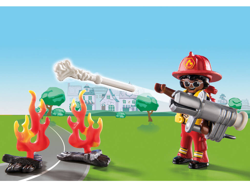 Playmobil Duck On Call Action Salvataggio dei Pompieri. Salva il Gatto! 70917