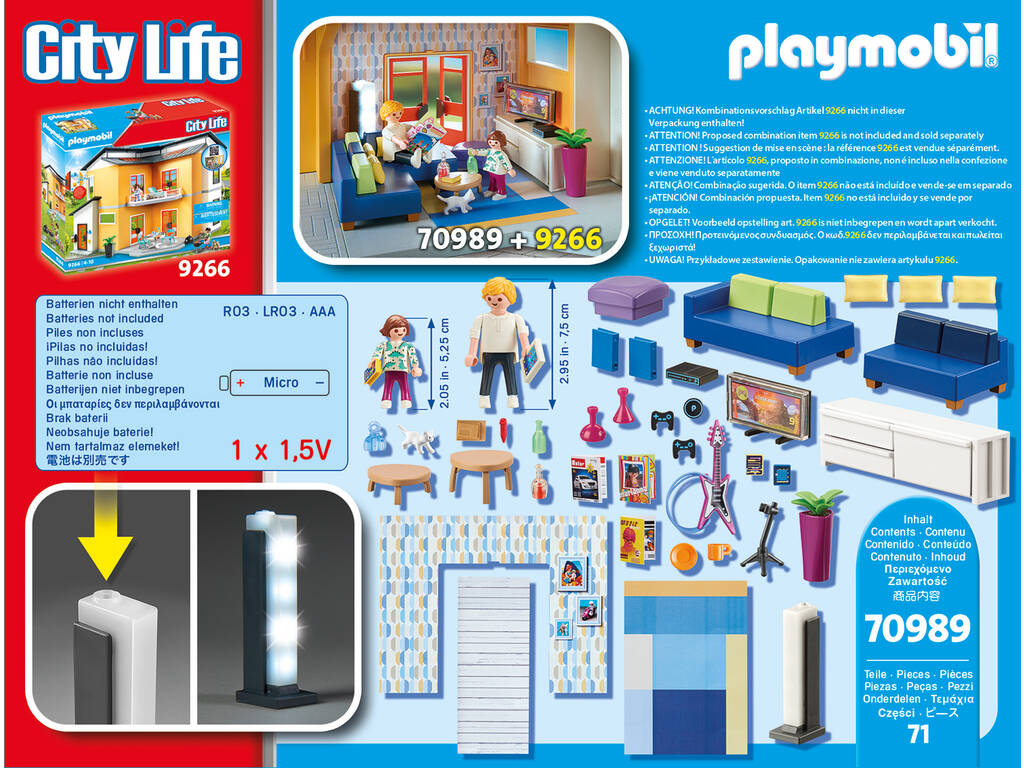 Playmobil - Maison moderne - Salle de séjour 70989