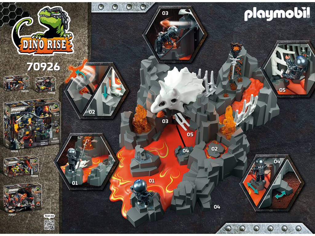 Playmobil Dino Rise guardiano fonte di lava 70926