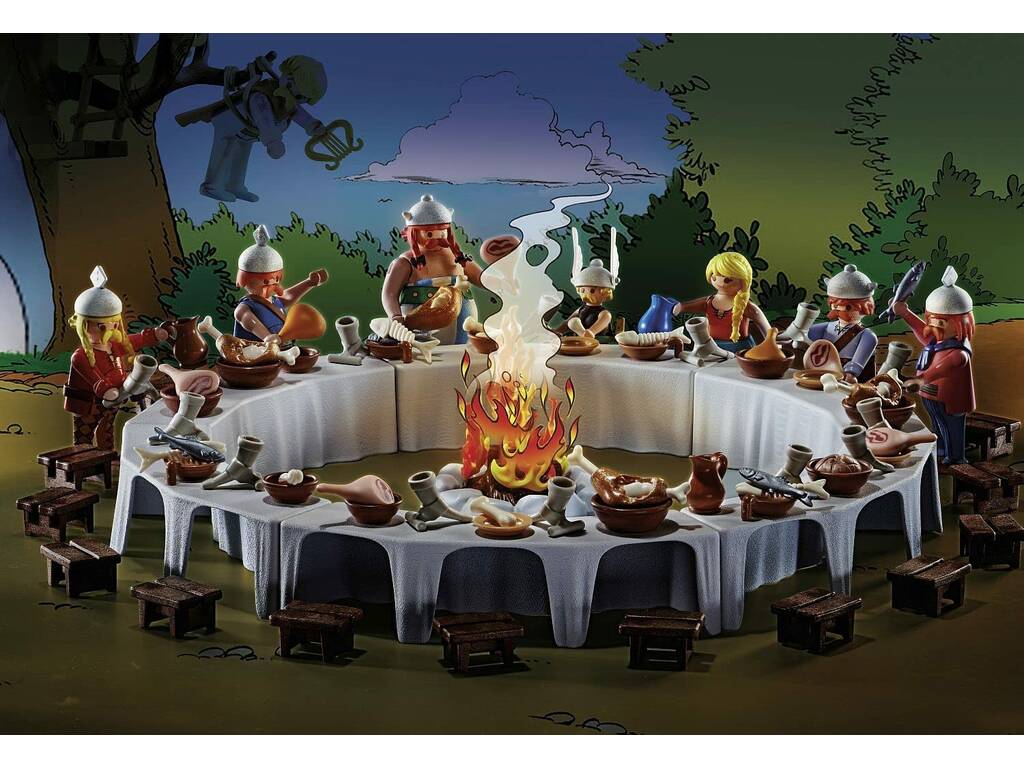 Playmobil Astérix Banquete de la Aldea 70931
