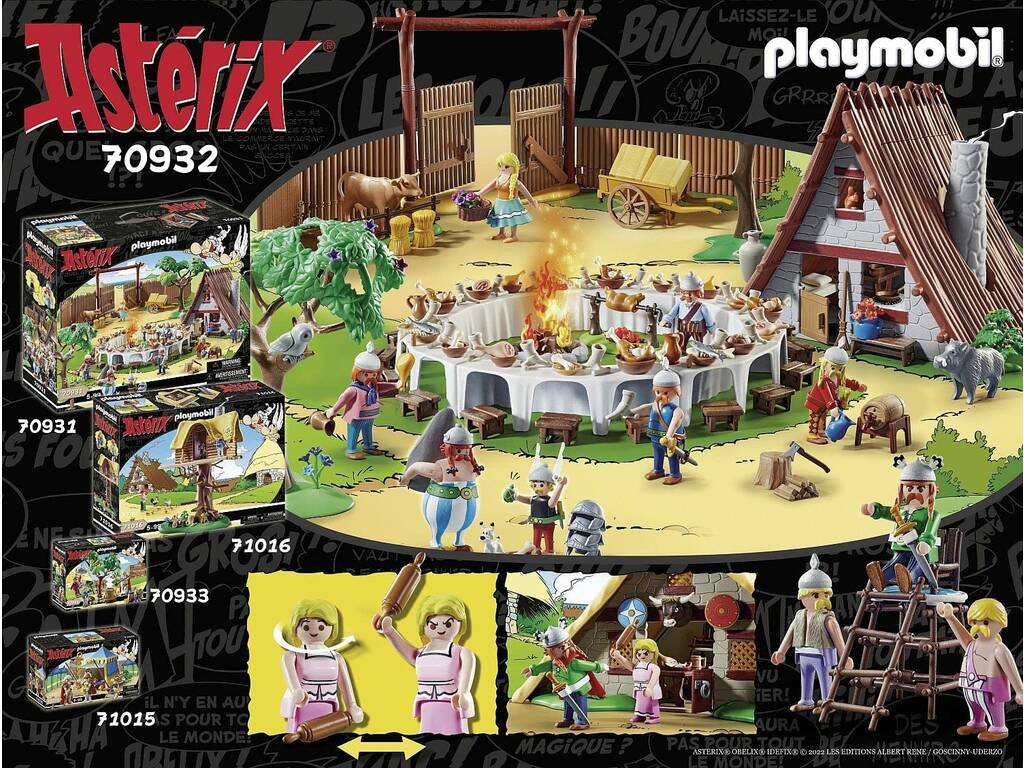 Playmobil Asterix e la capanna di Abraracúrcix 70932