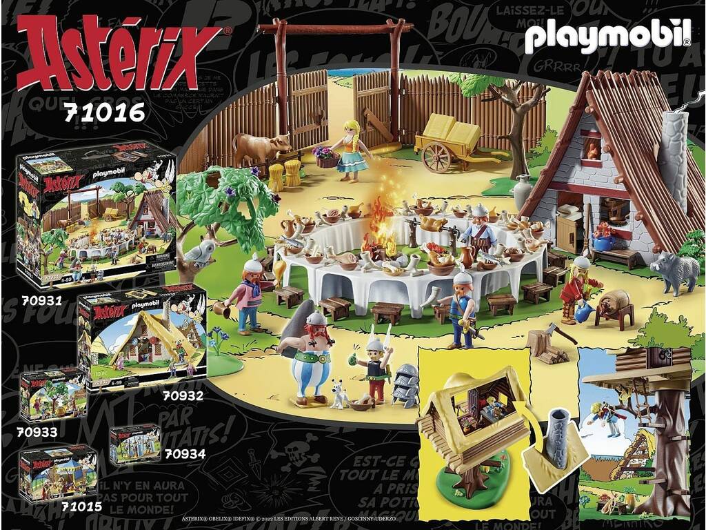 Playmobil Astérix Asurancetúrix com Casa da Árvore 71016