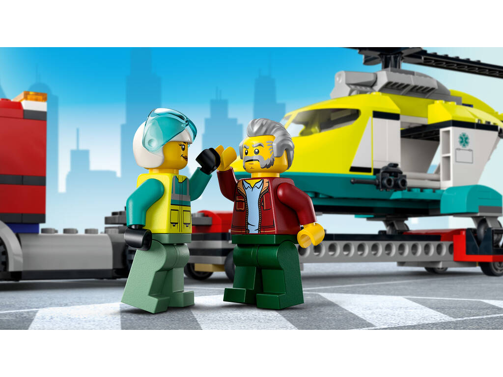 Lego City Transporte de Helicóptero de Resgate 60343