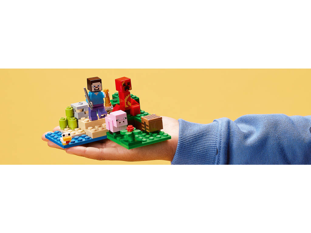 Lego Minecraft imboscata del Creeper 21177