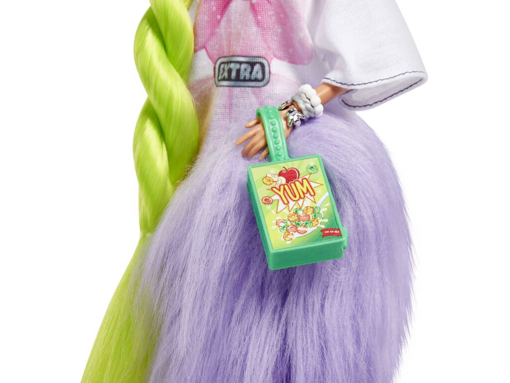 Barbie Extra Cabelo Verde Neon Mattel HDJ44