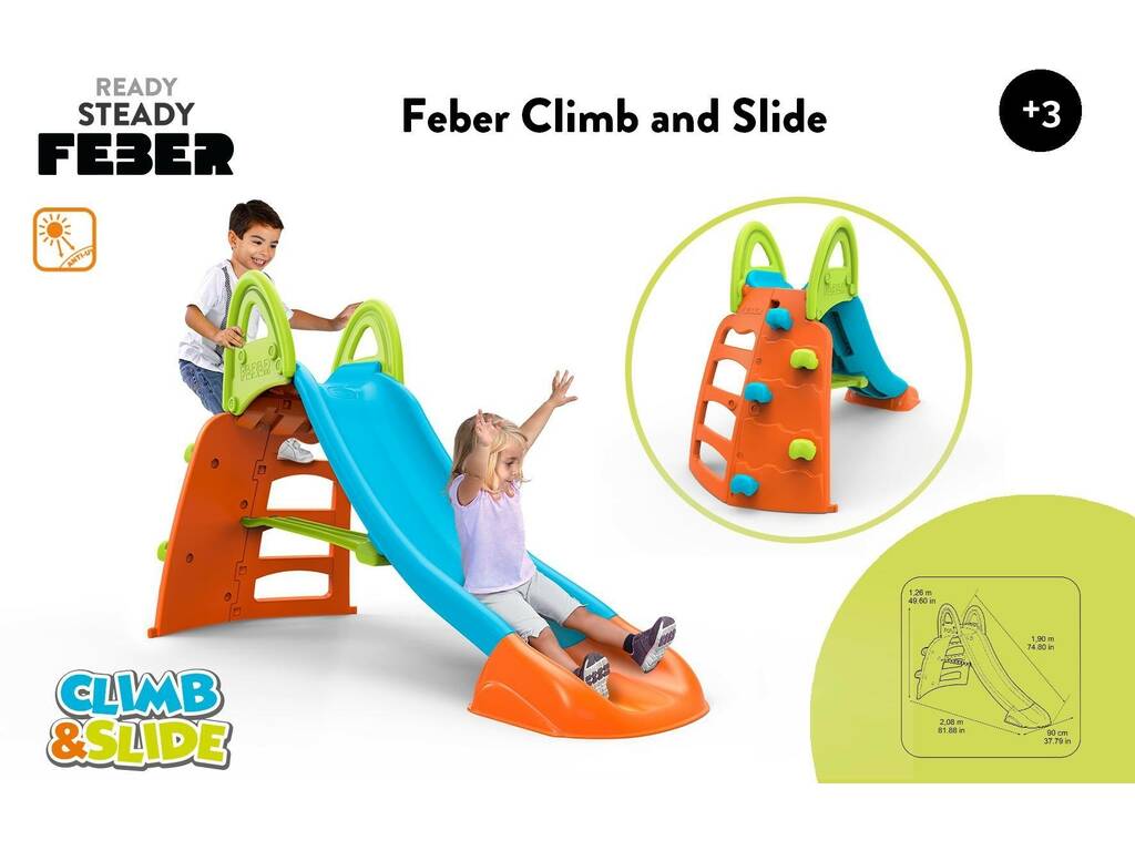Tobogán Climb And Slide Famosa 800013534