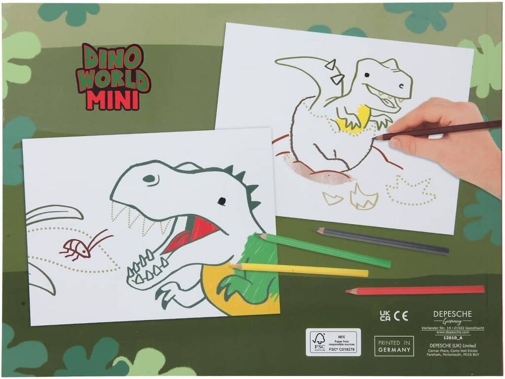 Dino World Depesche Livre à colorier 0012013