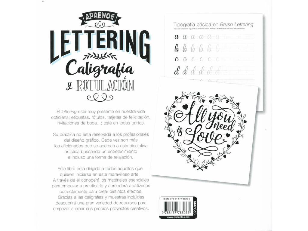 Lettering Caligrafia e Rotulação de Susaeta S0929999