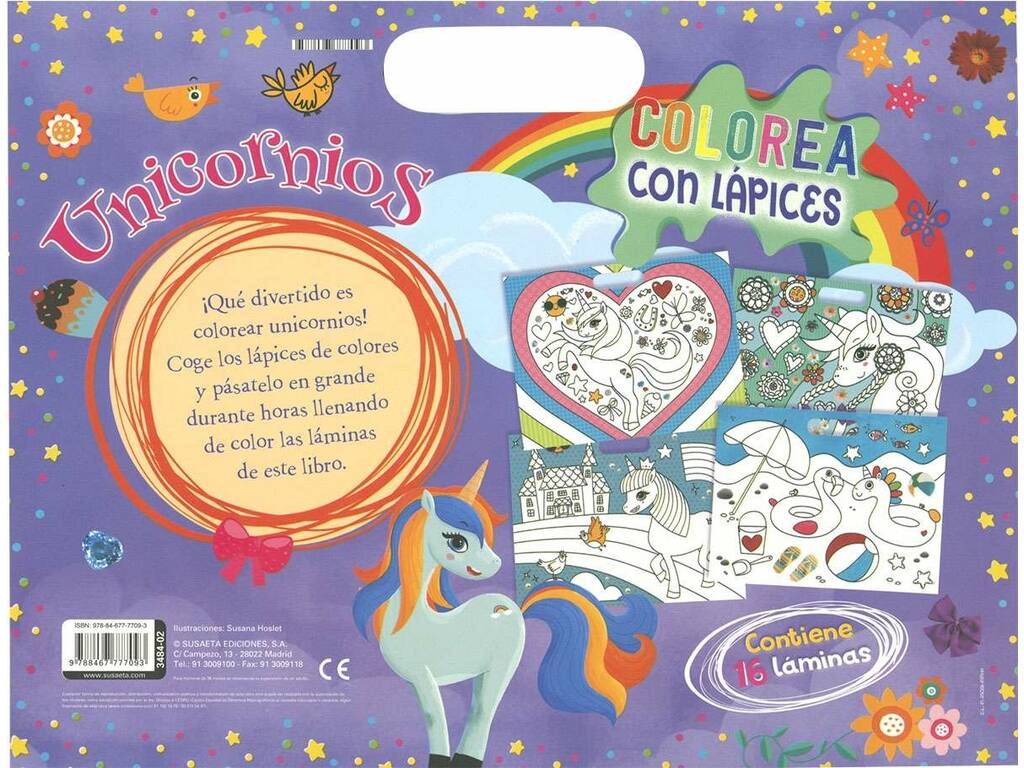 Colorea con Lápices Unicornios Susaeta S3484002