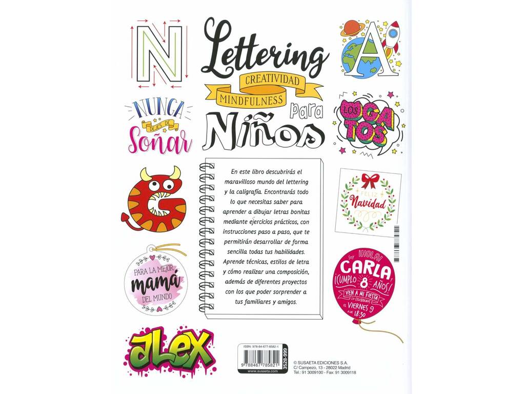 Lettering Para Crianças Criatividade Mindfulness de Susaeta S3528999