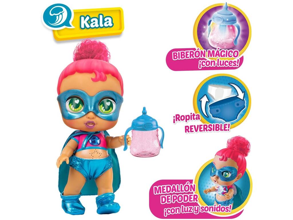 Super Cute Little Babies Boneca Kala Glitze Cool Famosa UPU02300