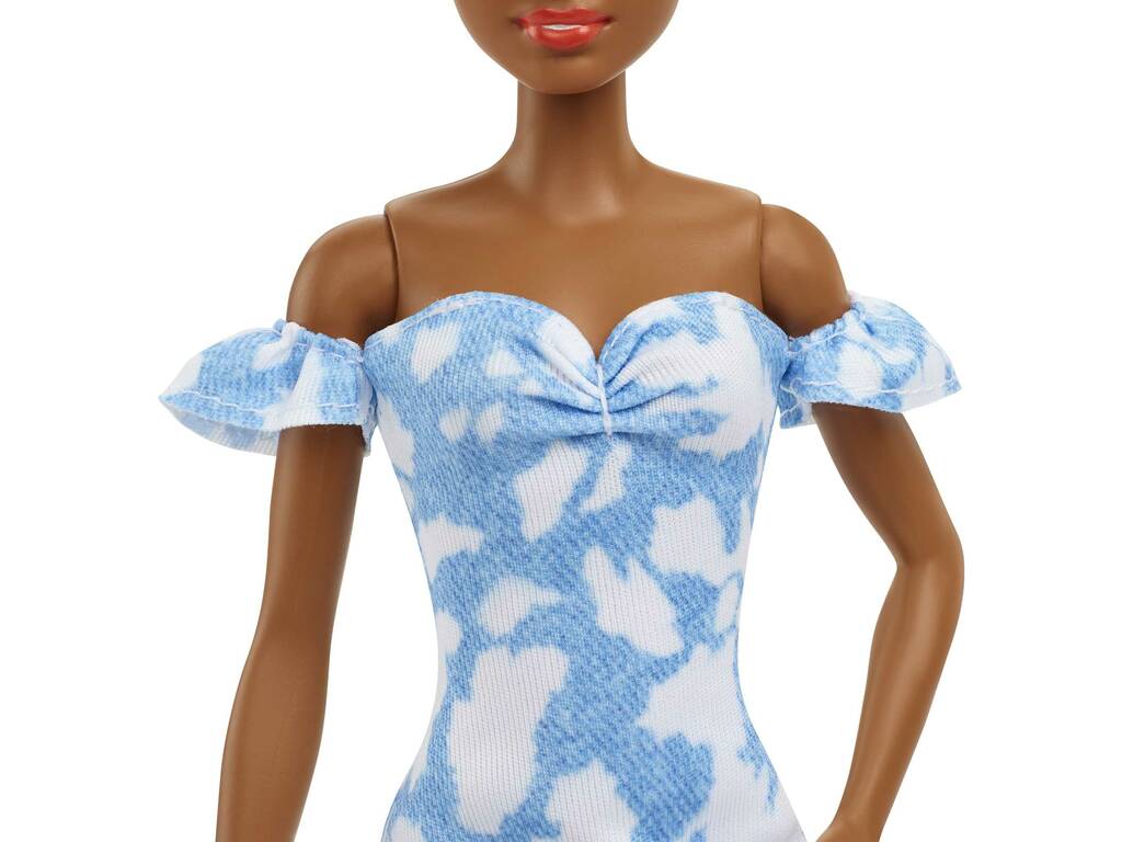 Barbie Fashionista Vestido Vaquero Decolorado Mattel HBV17