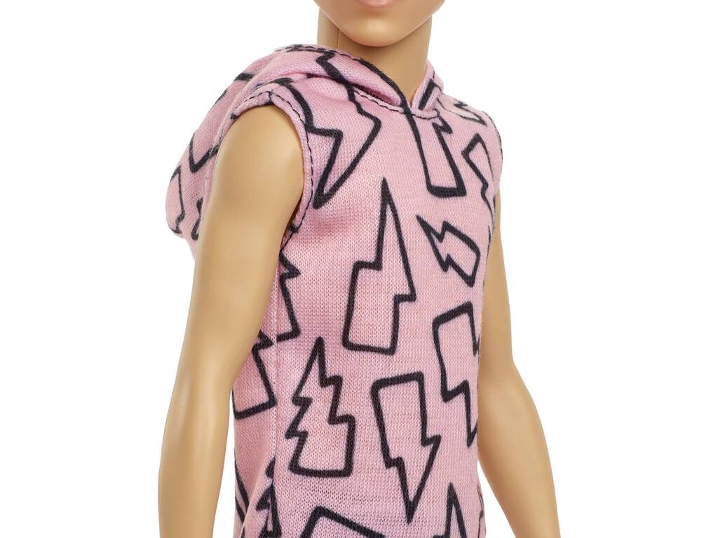 Ken Fashionista Camiseta Rayos con Pelo Enraizado Mattel HBV27