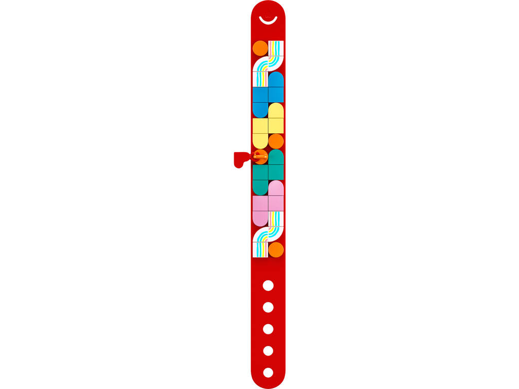 Lego Dots Pulseira com Amuletos Arcoíris 41953