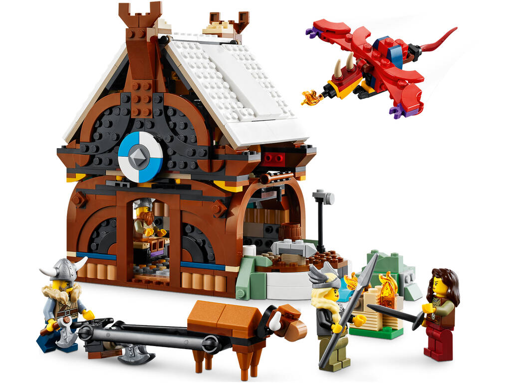 Lego Creator Barco Vikingo y Serpiente Midgard 31132