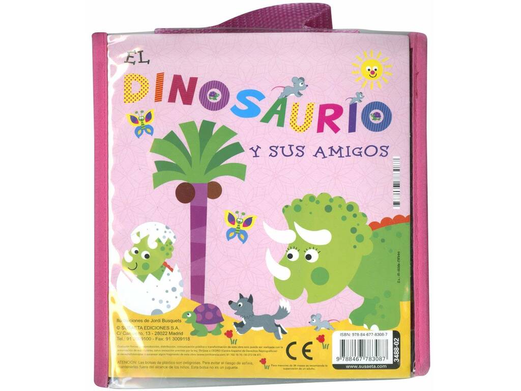 Dinosaure et ses amis Livre de bain avec poupée Susaeta S3488002