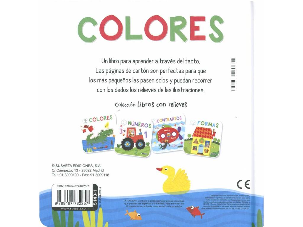 Livres en relief Couleurs Susaeta S5143001