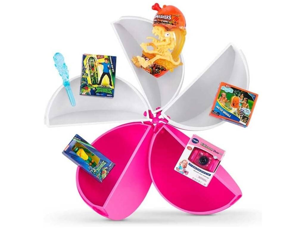5 Überraschungspakets mit 5 Spielzeug-Mini-Markenbällen von Bandai