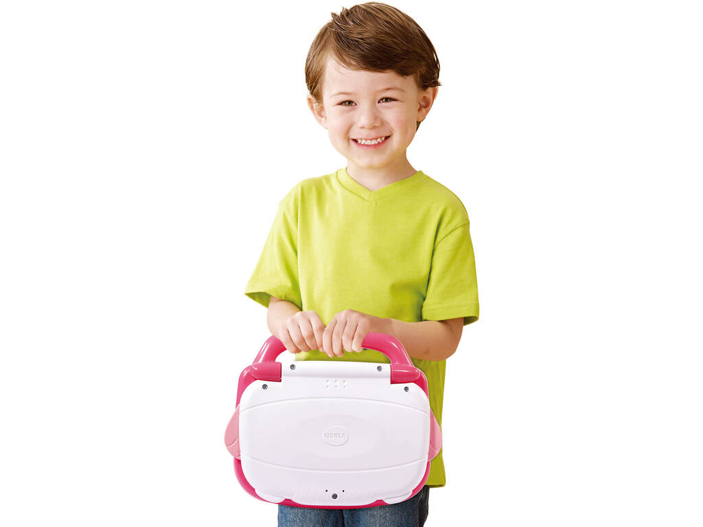 Laptop für Vorschulkinder in Pink Pequegenio animado VTech 615157