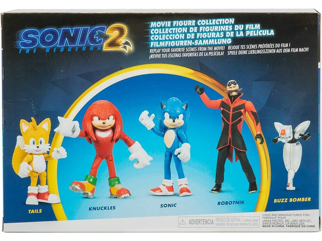 Sonic 2 Colección de Figuras de la Película Jakks 412684