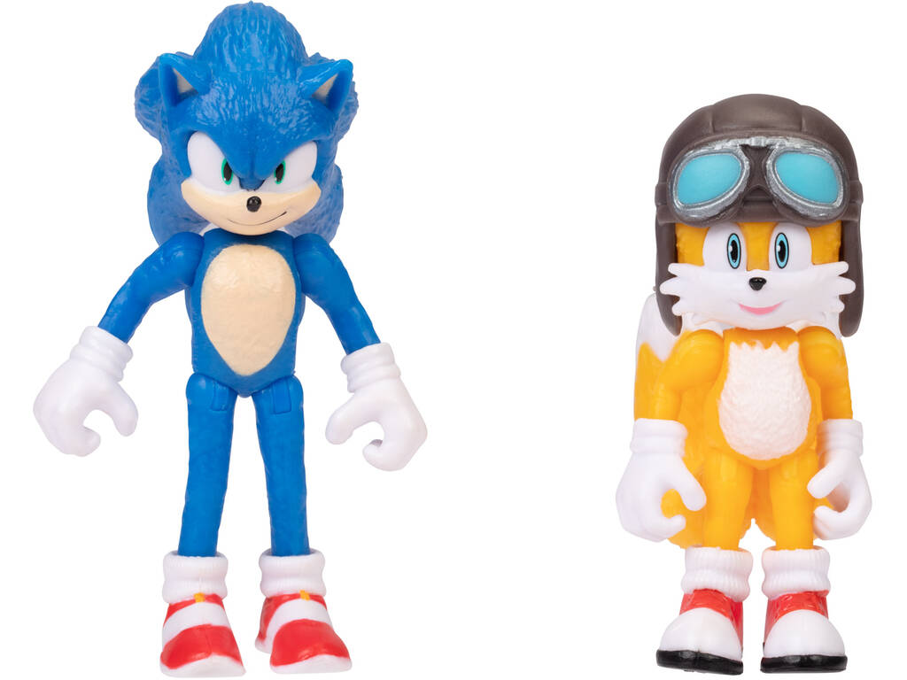 Sonic The Hedgehog 2 Biplano mit Figuren Sonic y Tails Jakks 412674