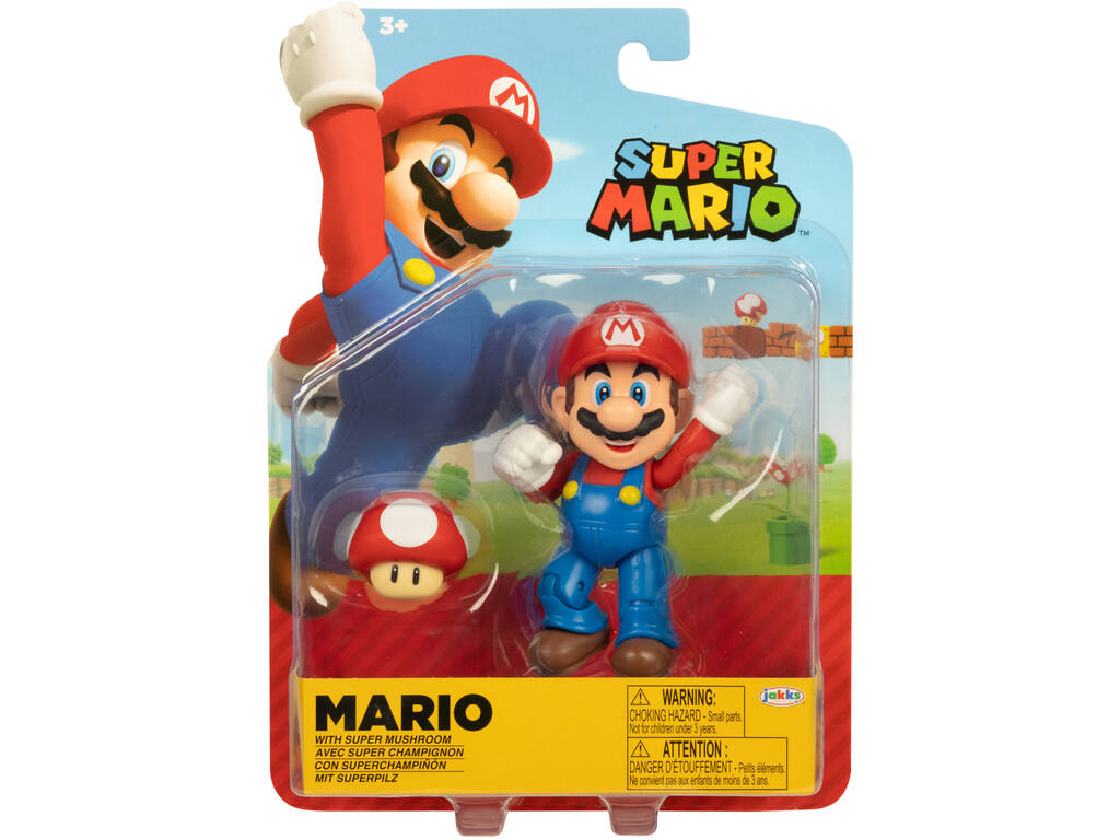 Super Mario Figura 10 cm. Jakks 413744