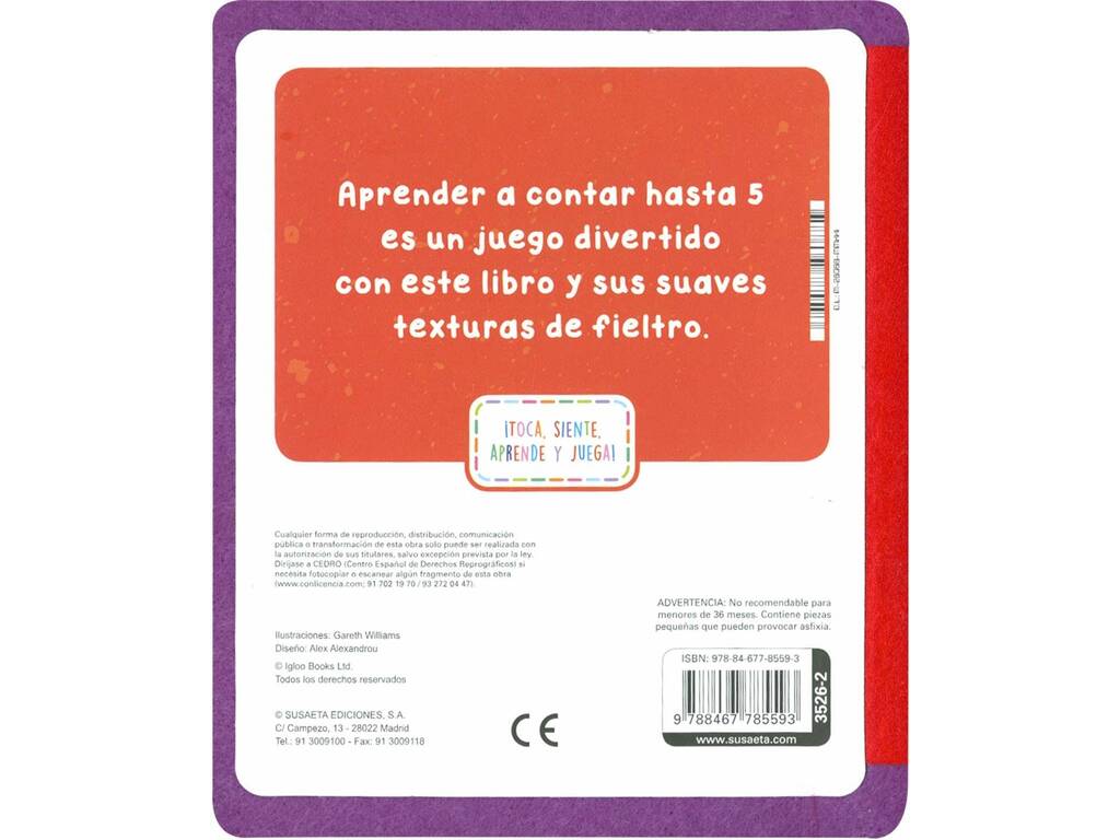 Mi Libro de Fieltro Los Números Susaeta S3526002