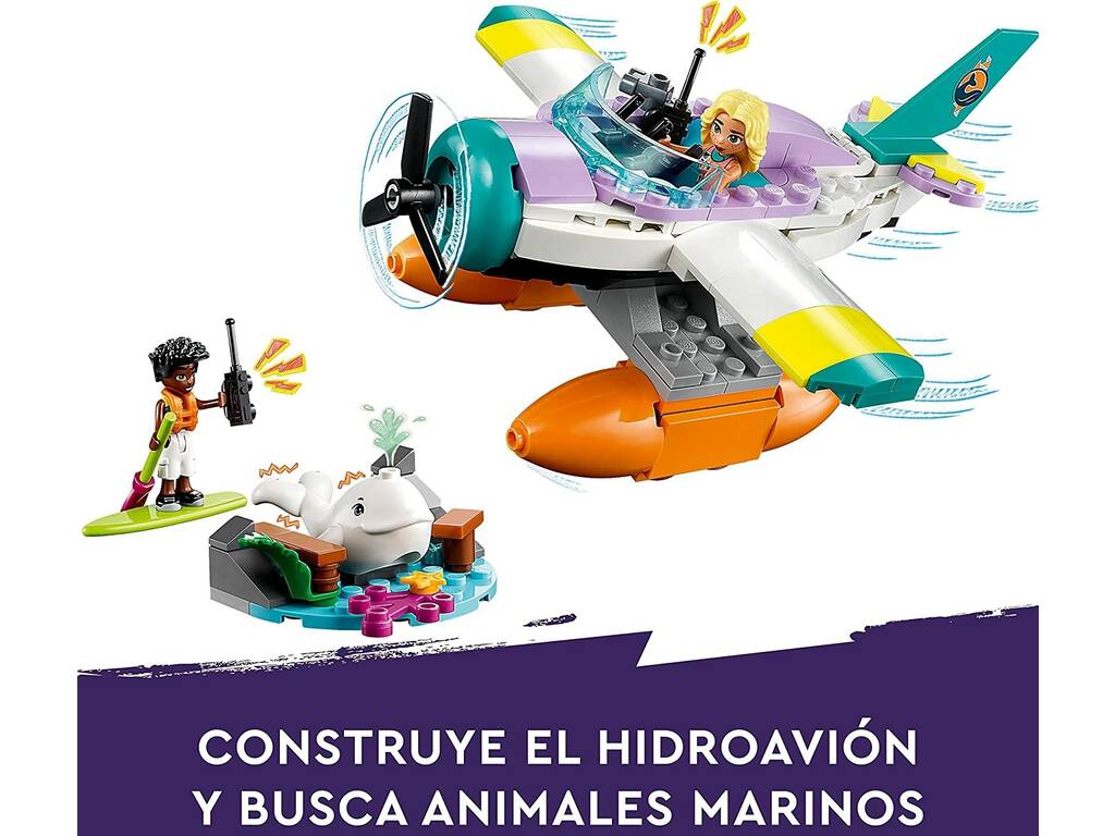LEGO Friends Avión de Rescate Marítimo - 41752 - Juguettos