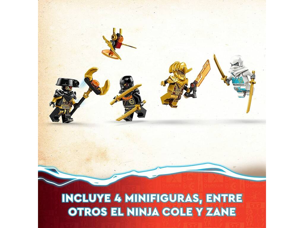 Lego Ninjago Zane Dragon Power Deportivo de Competición Spinjitzu 71791