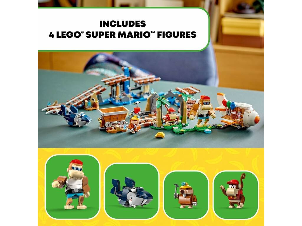 Lego Super Mario Expansion Set : Diddy Kong Wagon minier 71425