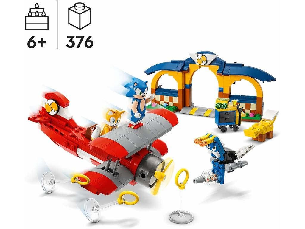 Lego Sonic the Hedgehog: Oficina e Avião Tornado de Tails 76991