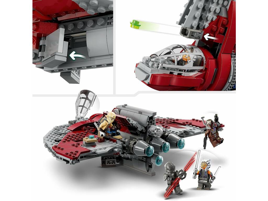 Lego star Wars Lanzadera Jedi T-6 de Ahsoka Tano 75362