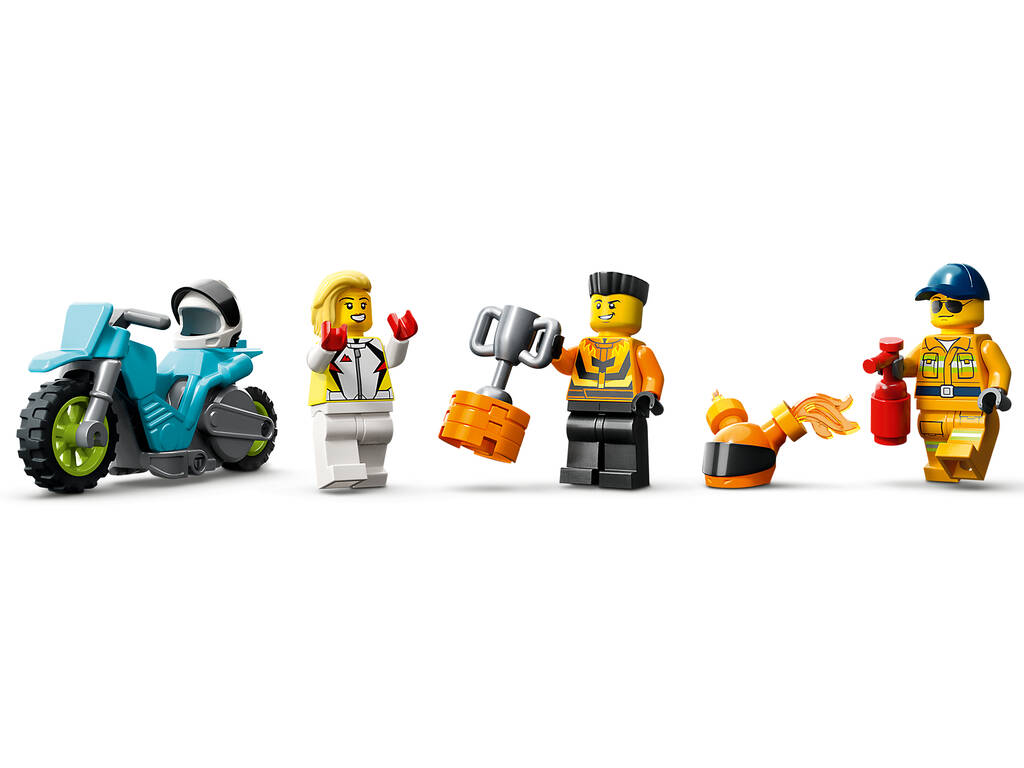 Lego City Stuntz Sfida acrobatica con camion e anello di fuoco 60357
