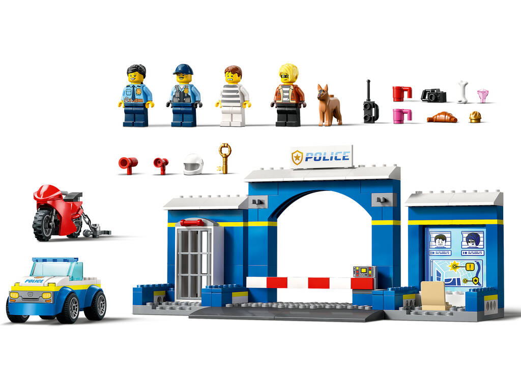 Lego City Police Perseguição na Esquadra de Polícia 60370