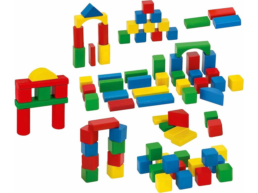 Cubo di blocchi di legno assortiti di Simba 1000002065