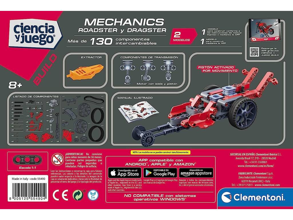 Mechanik Roadster und Dragster Clementoni 55490