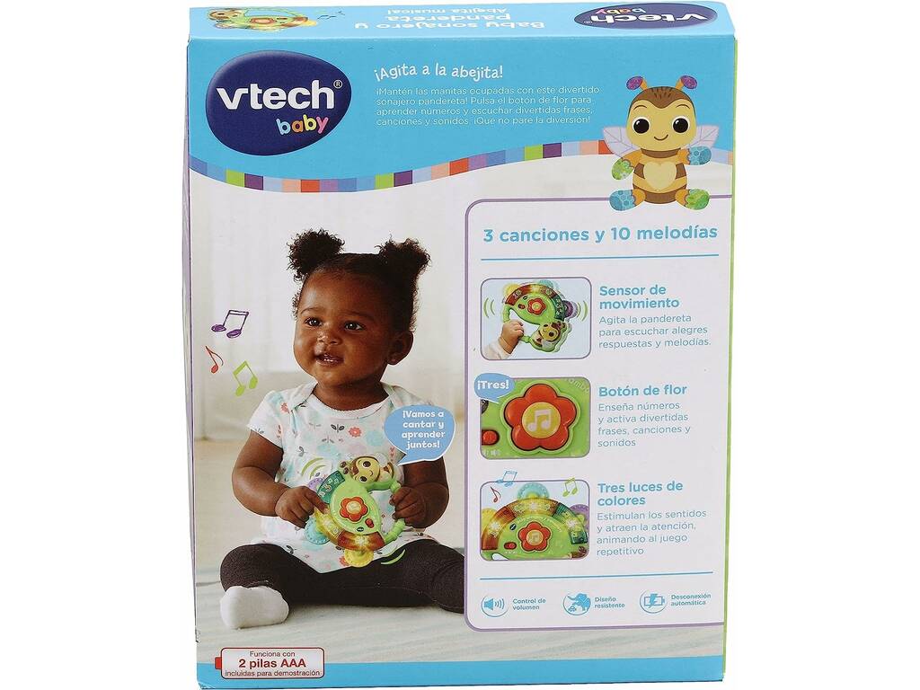Baby Sonaglio e tamburello Ape Musicale di Vtech 558622