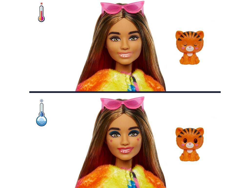 Barbie Cutie Reveal Amigos de la Jungla Tigre Mattel HKP99