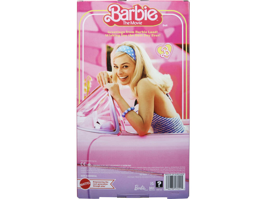 Barbie The Movie Poupée Barbie Retour au pays de Barbie Mattel HRF26