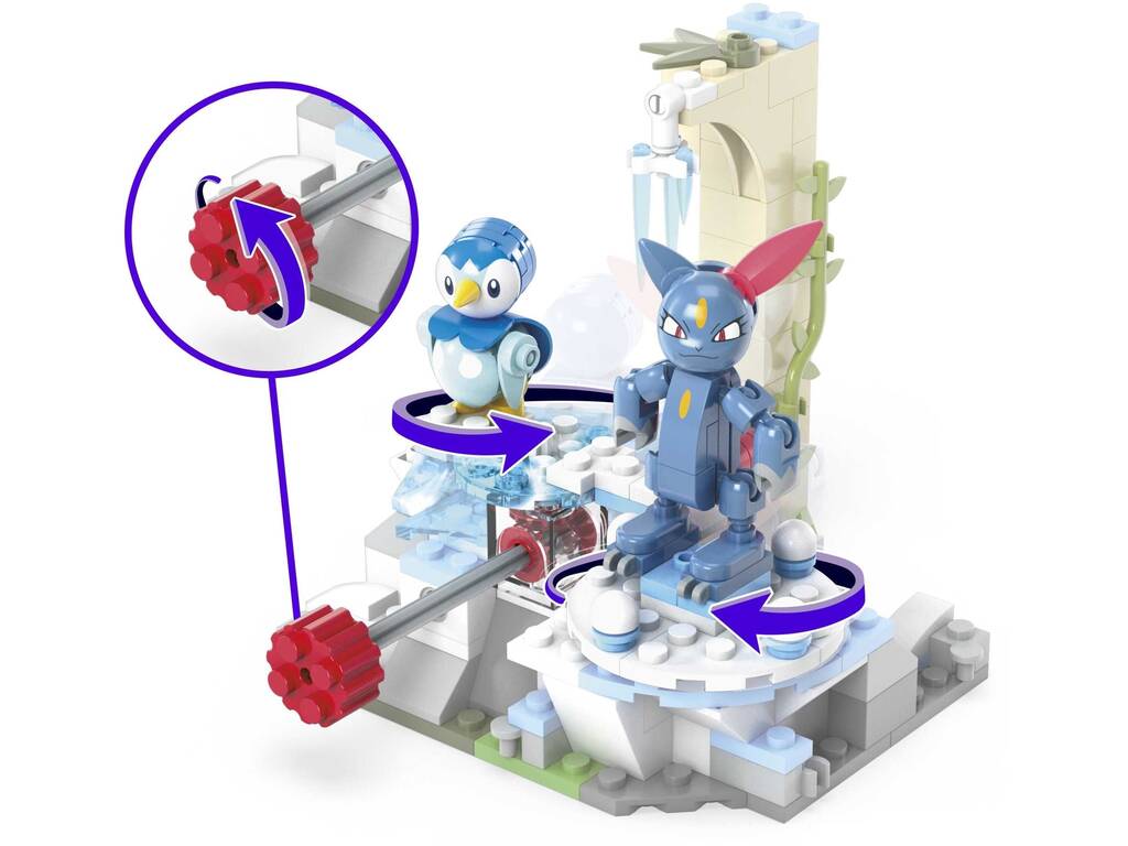 Pokémon Mega Pack Día en la Nieve de Piplup y Sneasel Mattel HKT20